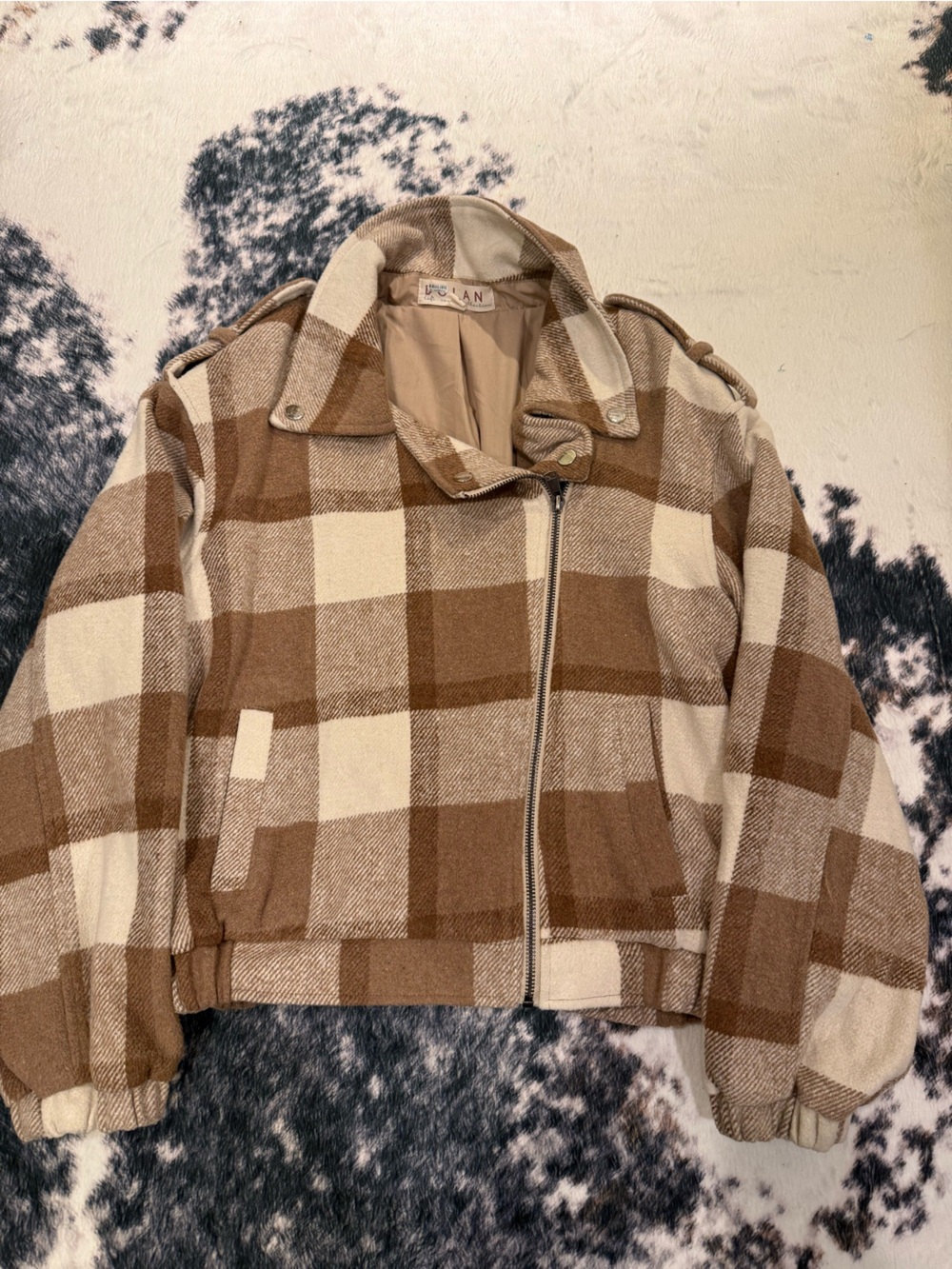 Anthropologie Dolan Plaid Moto Jacket